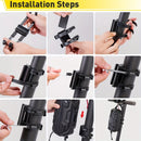 WILD MAN 2L EVA Hard Shell Scooter Handlebar Bag Waterproof Large Capacity Reflective Quick Release Handlebar Bag for Bike Electric Scooter Motorcycle