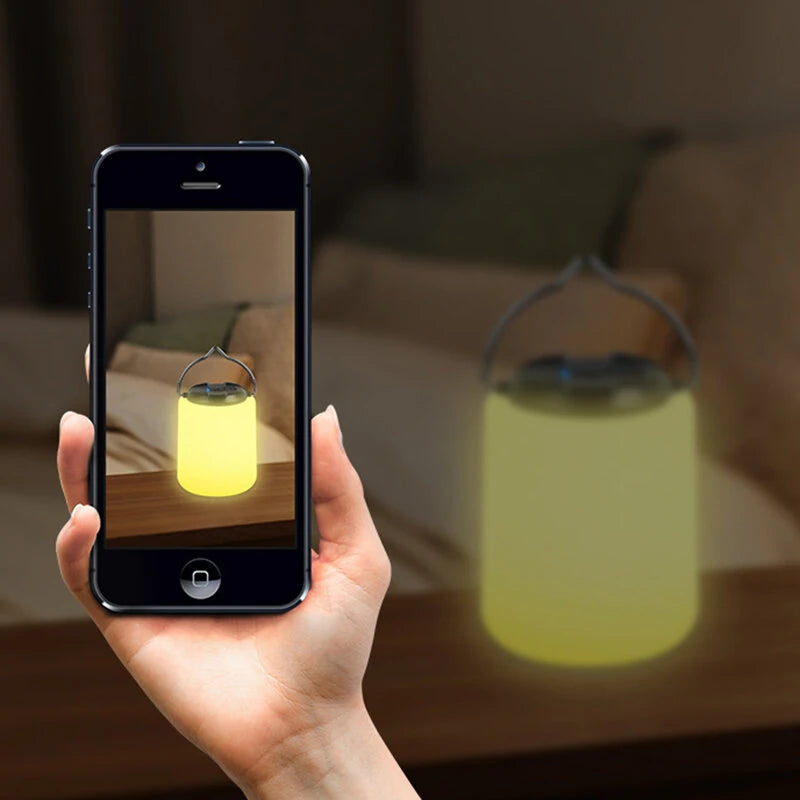 Portable Camping Lamp With Hook USB Rechargeable Tent Lighting Decorations Waterproof Garden Rechargeable Outdoor Waterproof Long-lasting Flashlight Camping Lights