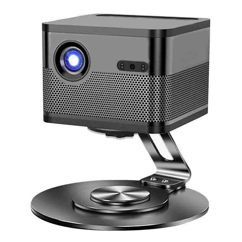 360 Rotary Table Projector Stand Adjustable Desktop Projector Mount Bracket with 1/4" Screw for Video Projector Home Theater