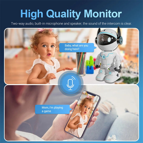 ESCAM PT205 5G Dual Wifi Smart Robot Camera Wireless PTZ AI Automatic Tracking Motion Detection Security Camera Two-way Audio Night Vision Hieasy APP