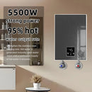 Tevorex 5500W 220V Instant Electric Water Heater IPX4 Waterproof LED Digital Display Fast Heating Constant Temperature for Bathroom Kitchen