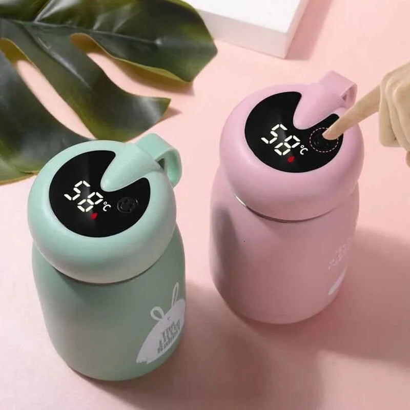 IPRee Water Bottles 320ml Thermos Cup 304 Stainless Steel Water Bottle Temperature LED Display Thermos Coffee Vacuum Flasks Tea Milk Children Gift