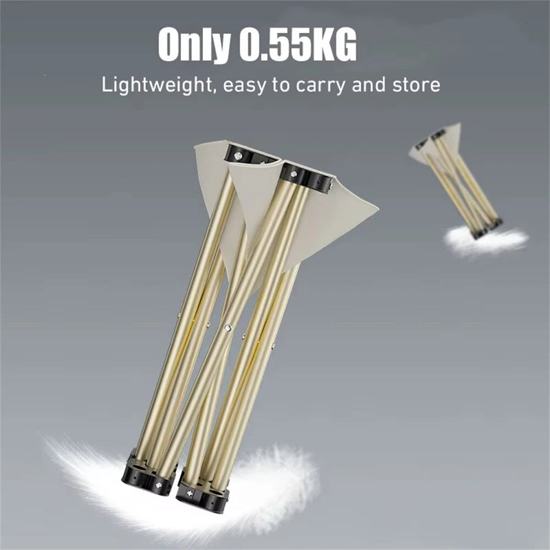 IPRee Portable Camping Folding Chair Outdoor Foldable Camping Stool Fishing Chair Oxford Light Cloth Folding Beach Chair Picnic Seat