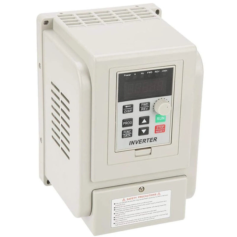 Excellway Universal Frequency Converter Low Voltage PWM Control Open V / F with Single-Phase 220V Input and Three-Phase 220V Output Optional Rated Power 0.75kW/1.5kW/2.2kW/4kW Energy Saving for various Applications