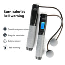 Smart Electric Counting Jump Rope Corded and Cordless 2 in 1 Design 4 Modes Accurate HD Display Calorie Record Free Adjustable Fitness Rope for Muscle Building Strength Exercise