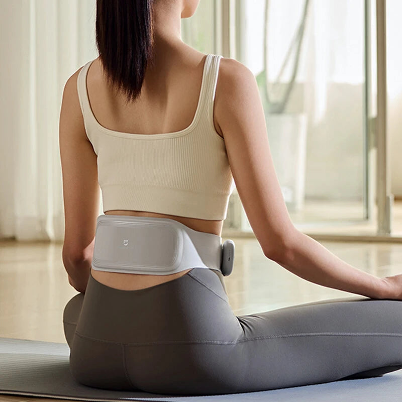 XIAOMI Mijia EMS Smart Waist Massager Dual Frequency Portable Rechargeable Hot Compress Massage Heated Belt with 14 Modes APP Control Pain Relief