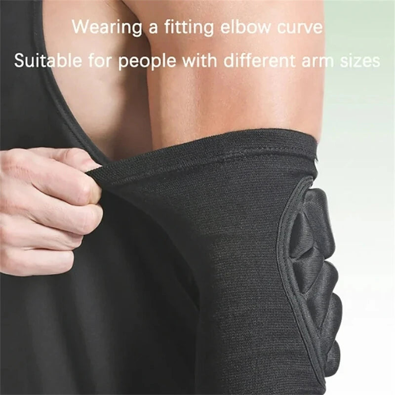 Aolikes 1Pair Hand Pads Elbow Protector Volleyball Sponge Support Compression Elbow Braces For Basketball Tennis Football
