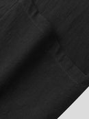 Mens Solid Cotton Loose 3/4 Sleeve Kimono