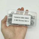 Screws Set Stainless Steel M3 Hexagon Socket Screw Flat Round Head For 1/10 TAMIYA BBX BB01 RC Car Parts