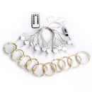 8 Mode Remote Control Timing USB Copper Wire Light LED Curtain Light String Christmas Holiday Room Decoration Lantern Garland Light