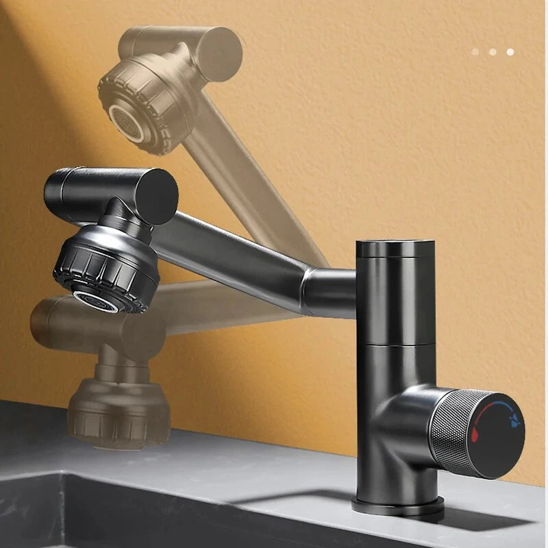 Digital Display 2 Gear Hot Cold Smart Faucet Mounted Wash Sink Hydropower Basin Water Mixer Tap Multifunction Hydropower Basin Faucet