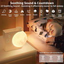 Colorful Atmosphere Moon Light Sunrise Alarm Clock Wake-Up Light Breathing Light Three-Speed Dimming Clock Dual Alarm Clock Timing  Sound Machine for Heavy Sleepers Nightlight Sleep Aid Snooze 10 Nature Sounds 8 Colors Ideal for Gift