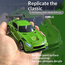 LDRC 4301 RTR 1/43 2.4G 4WD AMG GTR Drift RC Car Built In Gyro Alloy Body Shell LED Light On-Road Full Proportional Desktop Remote Control Racing Vehicles Models Toys