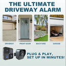 Wireless Motion Sensor Alarm System Driveway Alarm Outdoor Security Detector 70ft Detect Range 1/2 Mile Transmission IP65 Weatherproof 35 Chimes Expandable System Home Security