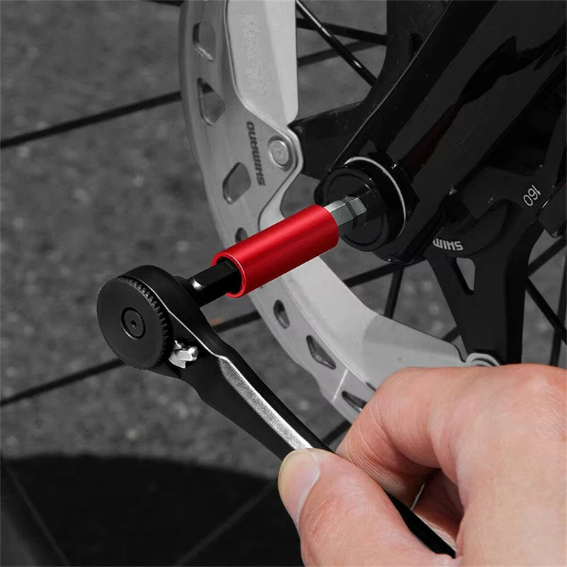 WEST BIKING 12-In-1 Bicycle Repair Tools Kit Portable Multitool Bike Two-Way Ratchet Wrench Magnetic Allen Key Quick Release Set