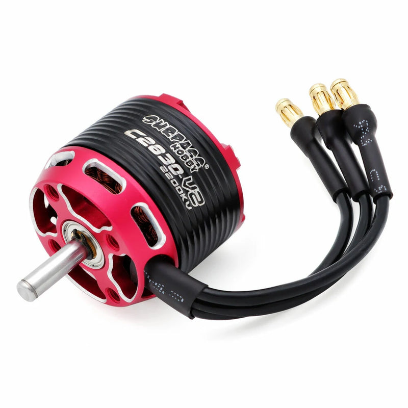 SURPASS-HOBBY C28 Series V2 C2830 850KV/ 1000KV/ 1300KV/ 2200KV Outrunner Brushless Motor for RC Airplane