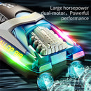 HXJRC HJ819 2.4G 4CH RC Boat High Speed LED Light Speedboat Waterproof 15km/h Electric Racing Vehicles Models Lakes Pools Remote Control Toys