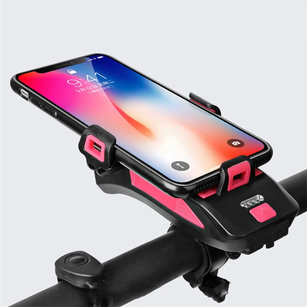 4in1 4000mAh Bicycle Lights USB LED Rechargeable MTB Road Bike Waterproof Cycling Front Headlights Lamp