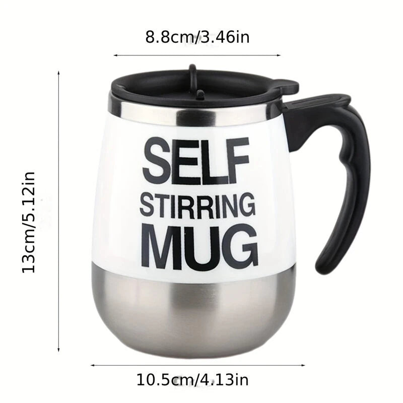 450ml Electric Self Stirring Magnetic Stainless Steel Coffee Mug Coffee Milk Mixing Cup Blender Lazy Smart Mixer Thermal Cup