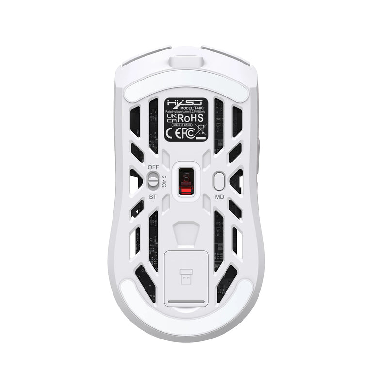 Tripe-Mode Wireless Gaming Mouse with Digital Screen 1200-10000DPI RGB 1KHz polling Rate Type-C Rechargeable Ergonomic Wireless/BT/Wired Macro Programmable