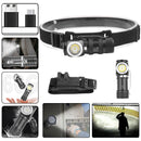 P8 LED 600LM Mini Flashlight Built-in Battery Type-C Charging Portable Strong Light Multi-Function With Magnet Pen Clamp Head Light