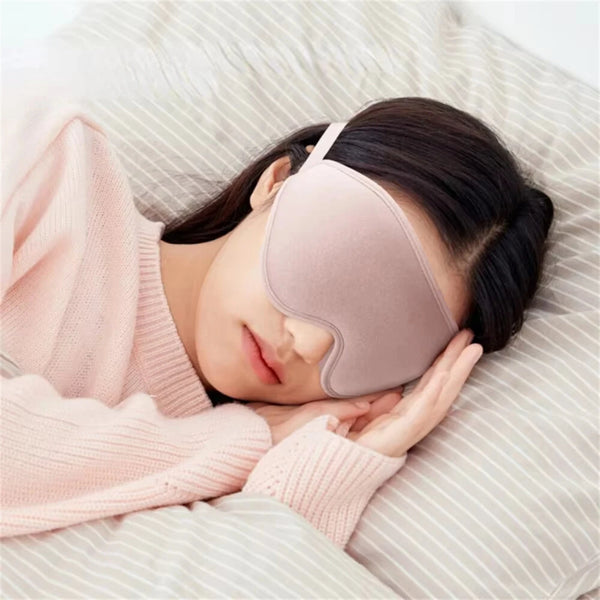 KALOAD 3D Deep Socket Rebound Memory Foam Sleeping Eye Mask Adjustable Strap Light Breathable Face Eyepatch for Deep Sleep Yoga Travel