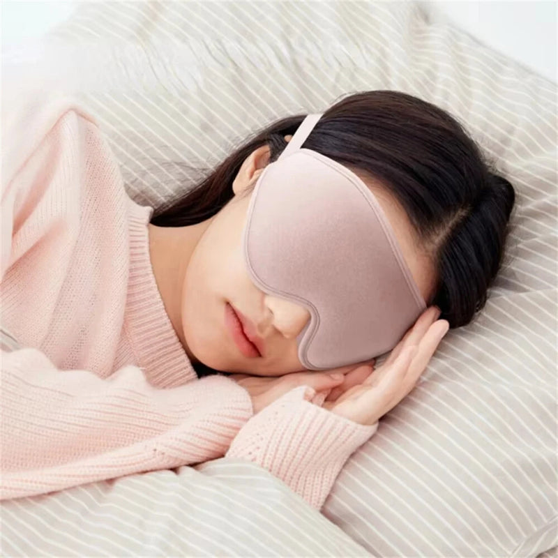 KALOAD 3D Deep Socket Rebound Memory Foam Sleeping Eye Mask Adjustable Strap Light Breathable Face Eyepatch for Deep Sleep Yoga Travel
