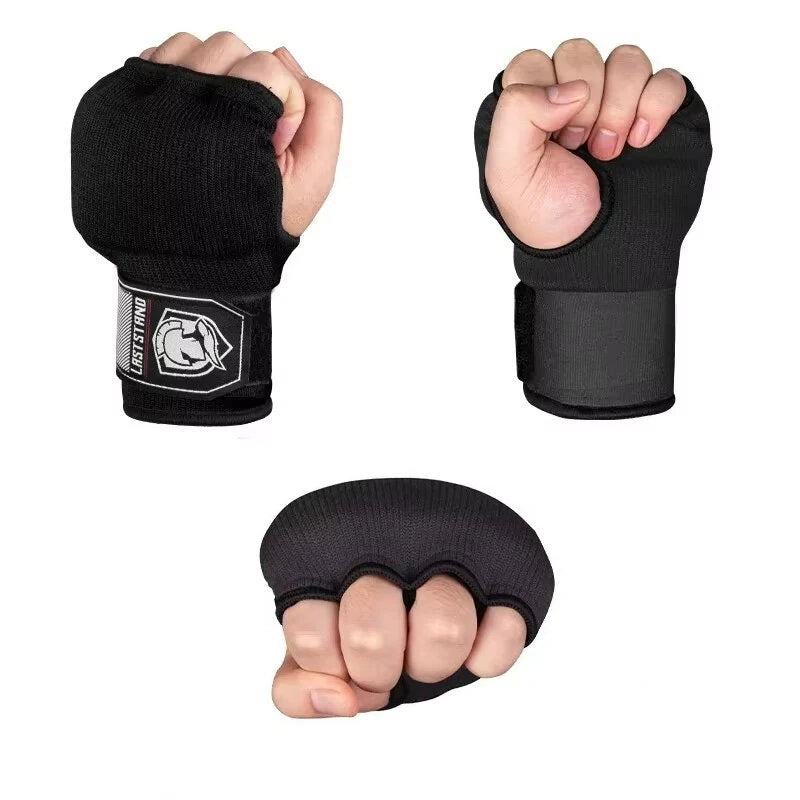 KALOAD 1 Pair Boxing Hand Wraps Inner Half Finger Gel Boxing Gloves With Long Wrist Strap for Men Women Karate Equipment Protective Gel