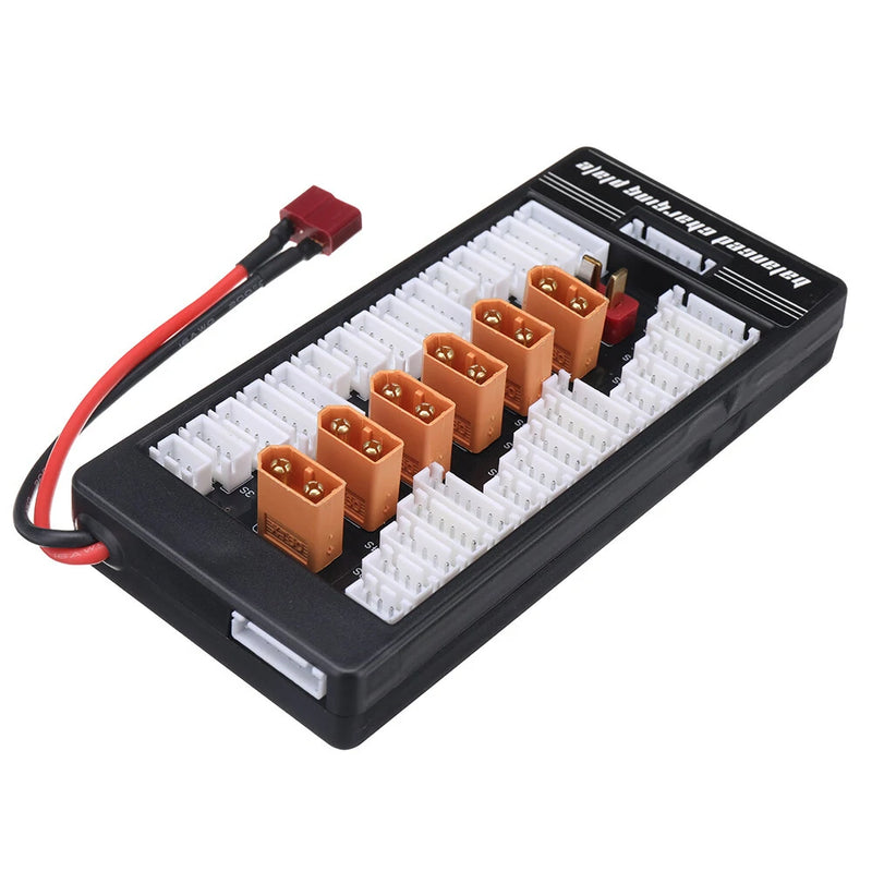2-6S XT60 Plug Parallel Charging Board Para Board XT60 Plug 4.0MM Banana Plug T Plug Input for Imax B6 B6AC Charger
