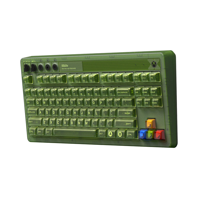 8BitDo Retro 87X Tripe-mode Mechanical Keyboard 87 Keys with RGB Backlight Hot Swap Bluetooth/2.4G/USB-C Wireless Gaming Keyboard with 2 Programmable Buttons
