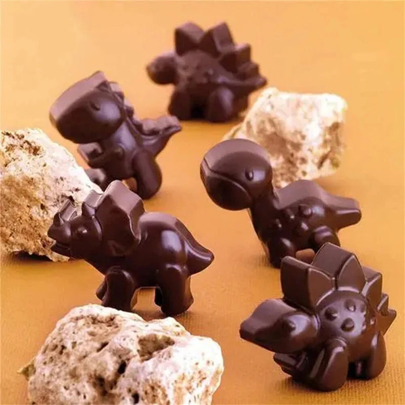 48 Holes Silicone Dinosaur Mold Non Stick Easy Release Candy Chocolate Gummy Baking Molds