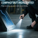 550 Lumens Mini Flashlight Rechargeable Bright Small LED Pocket Flat Light with Clip Magnetic Tail, Keychain Flash Light with Red UV Light,  IP66 Waterproof Outdoor Emergency Work Lamp