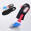 1 Pair Sport Insoles Croppable Comfortable Breathable Shock-absorbing Insoles for Outdoor Running Climbing