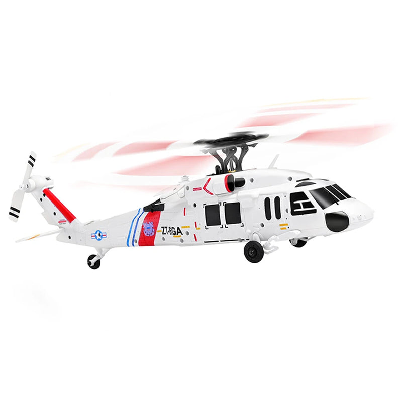 XK K270 UH-60L 2.4G 4CH Optical Flow Positioning Brushless Motor Flybarless RC Helicopter RTF