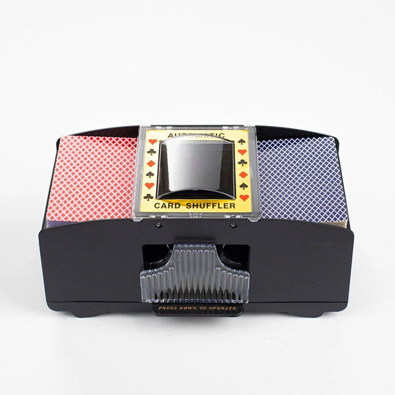 2/4/6 Decks Automatic Poker Card Shuffler for Tabletop Games Automatic Card Shuffler Automatic Playing Cards Shuffler Mixer Games Poker Sorter Machine Dispenser for Travel Home