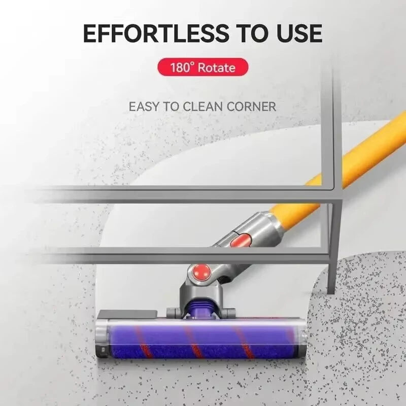 Soft Roller Brush Head forDyson V7 V8 V10 V11 Vacuum Cleaners with Green Lasering Lights High-Density Velvet Attachment