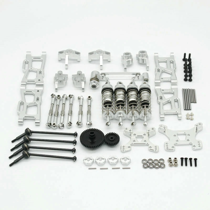 Wltoys 1/14 144001 144010 124019 Upgrade Metal Upgrade Parts With Shock Adapter Set RC Car Parts
