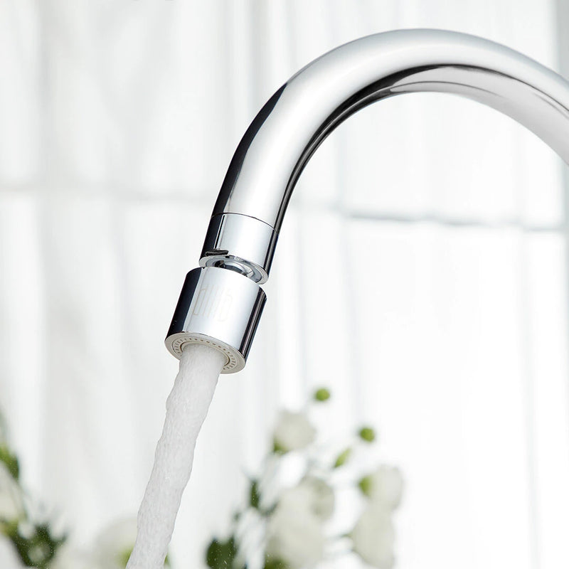 Diiib Kitchen Faucet Aerator Water Tap Nozzle Bubbler Water Saving Filter 360-Degree Double Function 2-Flow Splash-proof Tap Connector With 5 Adapter