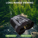 Portable 300M Infrared Night Vision Binoculars 2.5K UHD 58M Pixels 10X Zoom Digital Telescope for Camping Recorder Climbing Hiking