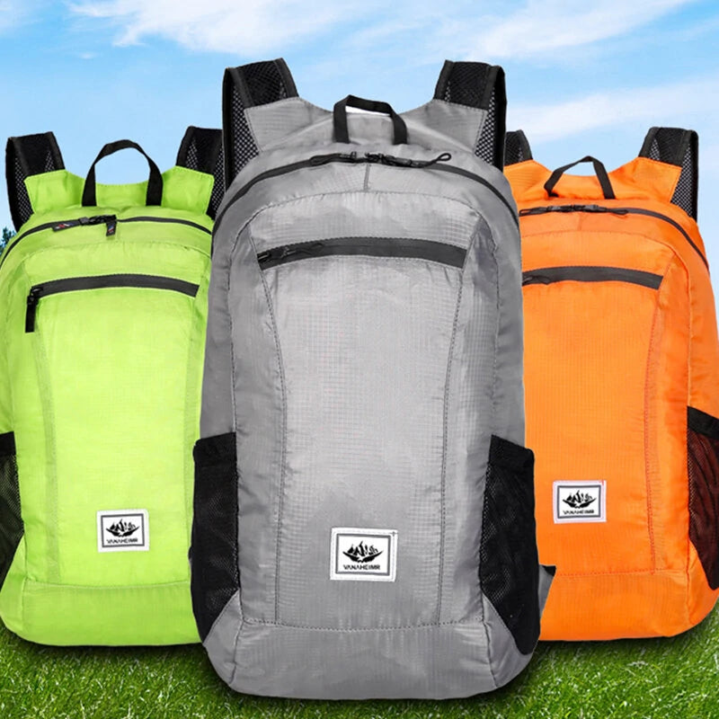 20L Outdoor Large Capacity Folding Bag Portable Hiking Bag Travel Backpack Men'S And Women'S Backpacks