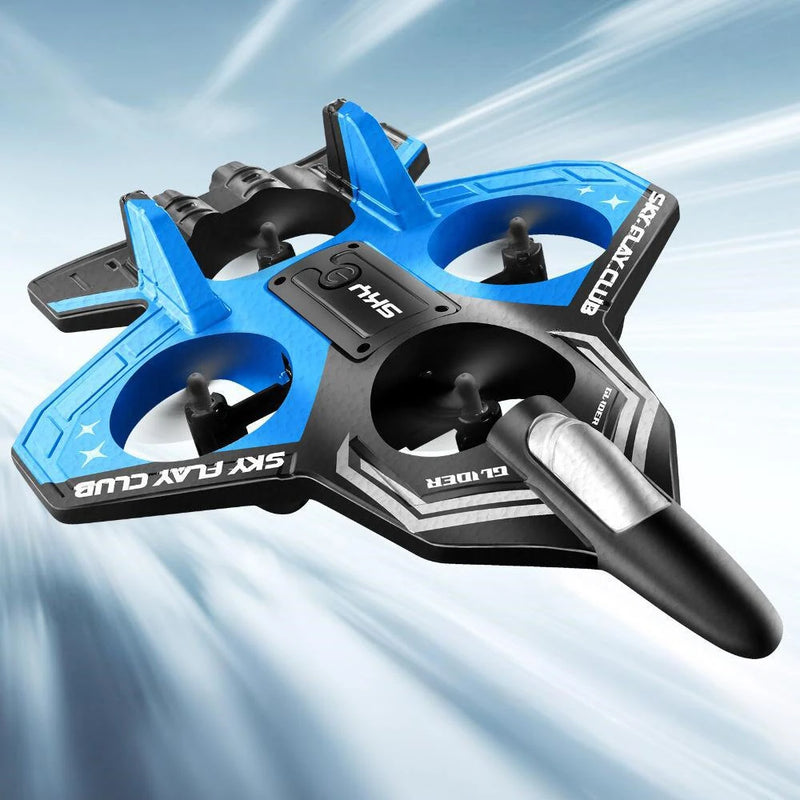 YLR/C S83 2.4G EPP Glider Altitude Hold Mode 360 Roll 4 Motors 4CH LED RC Drone Airplane Quadcopter Stunt Fighter RTF