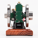 OKMO 1/8 Scale 3.6cc Mini Vintage Single Cylinder 4-Stroke Working Gasoline Engine Model  with Wooden Base Version Ready to Run 1140