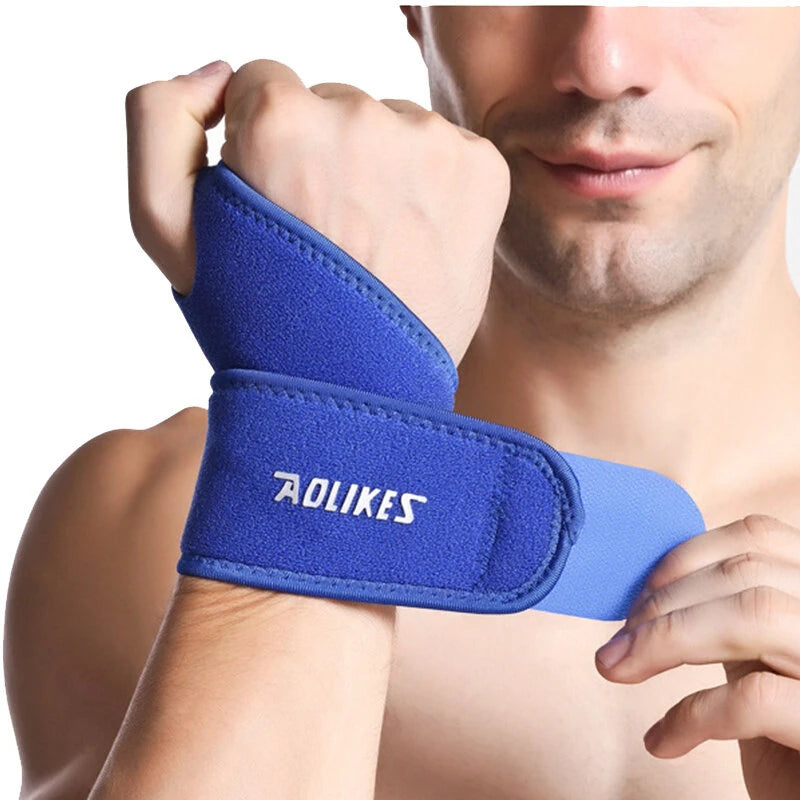 AOLIKES 1PCS Elastic Bandage Wrist Band Anti-slip Breathable Hand Protection for Weightlifting Ball Games Sports