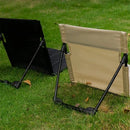 IPRee Foldable Beach Mat Lounge Camping Chair Outdoor Garden Park Single Lazy Chair Backrest Cushion Picnic Camping Folding Back Chair Beach Chairs