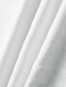 Mens Solid Drawstring V-Neck Cotton Short Sleeve T-Shirt