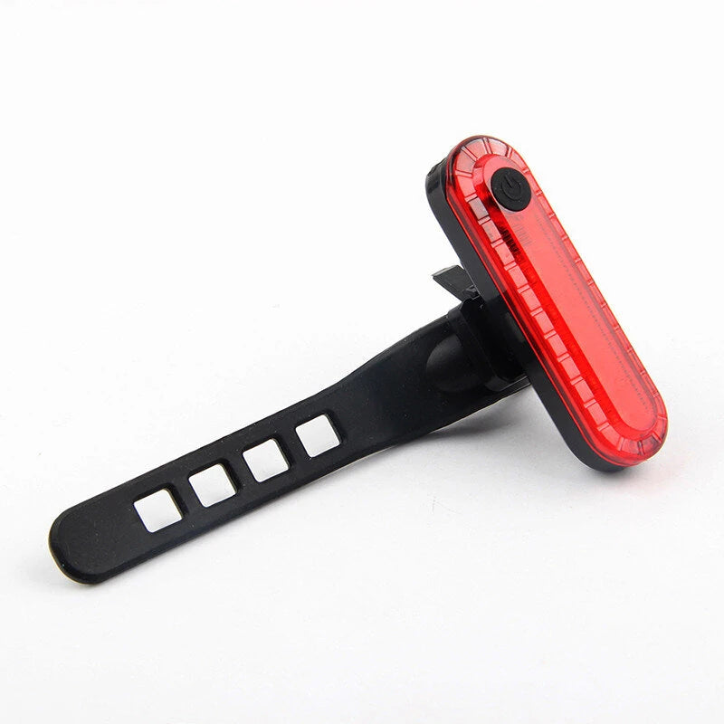 BIKIGHT Bike Taillight 650mAh Battery USB Rechargeable Red LED Bright Rear Light Waterproof Easy to Install Bicycle Light for Safety Cycling