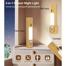 Multifunctional LED Lamp Little Night Light with Human Presence Sensor Magnetic Wall Lamps Smart Motion Detection Lights for Bedroom, Hallway
