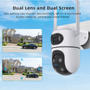 Wireless HD 3MP+3MP Binocular Camera ICSEE APP PTZ Monitoring Outdoor Home WIFI Camera