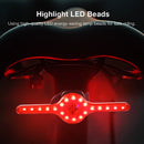 LAOTIE X8 Wireless Remote Bike Turn Taillight 400mAh Battery 7 Light Modes Type-C Rechargeable IPX5 Waterproof Smart Brake Sensing Loud Warning Bicycle Rear Light for Night Safe Cycling