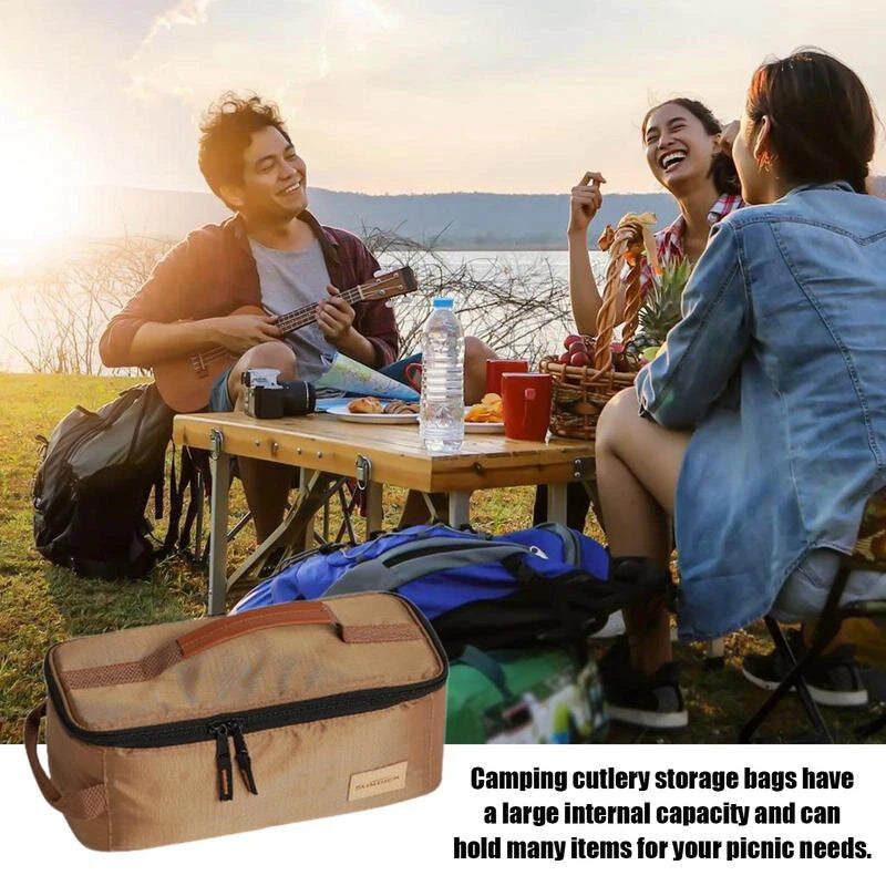 IPRee Large Capacity Light Weight Bag Picnics Travel Gadget Carring Out Shower Box Camping Storage Bag Outdoor Tablewares Bag